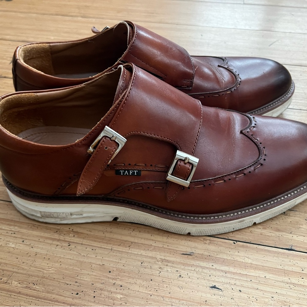 TAFT Men's Brown Leather Shoes